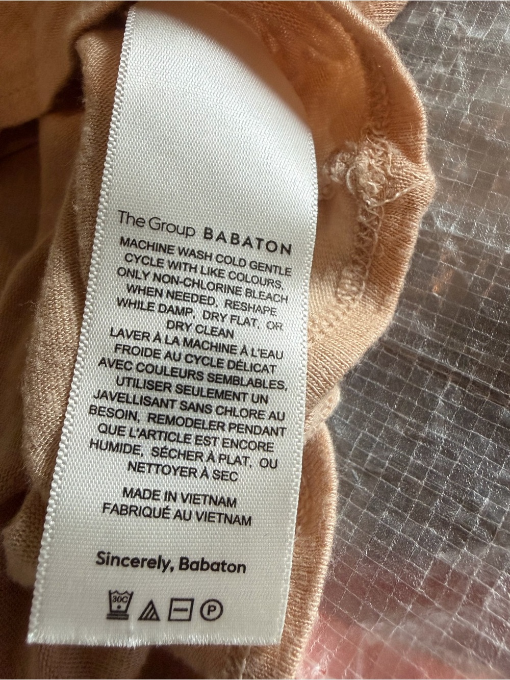 The Group Babaton - Women's Lightweight Long-Sleeve Top - Peach - Picture 8 of 9